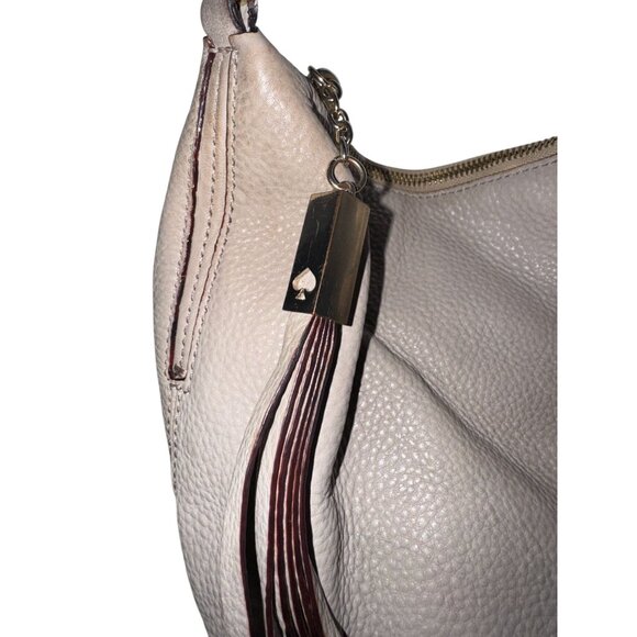 Kate Spade Pebble Leather Crossbody Bag Beige - Picture 8 of 11
